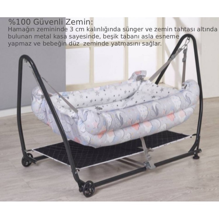 Rumiki Bebek Hamağı Gri