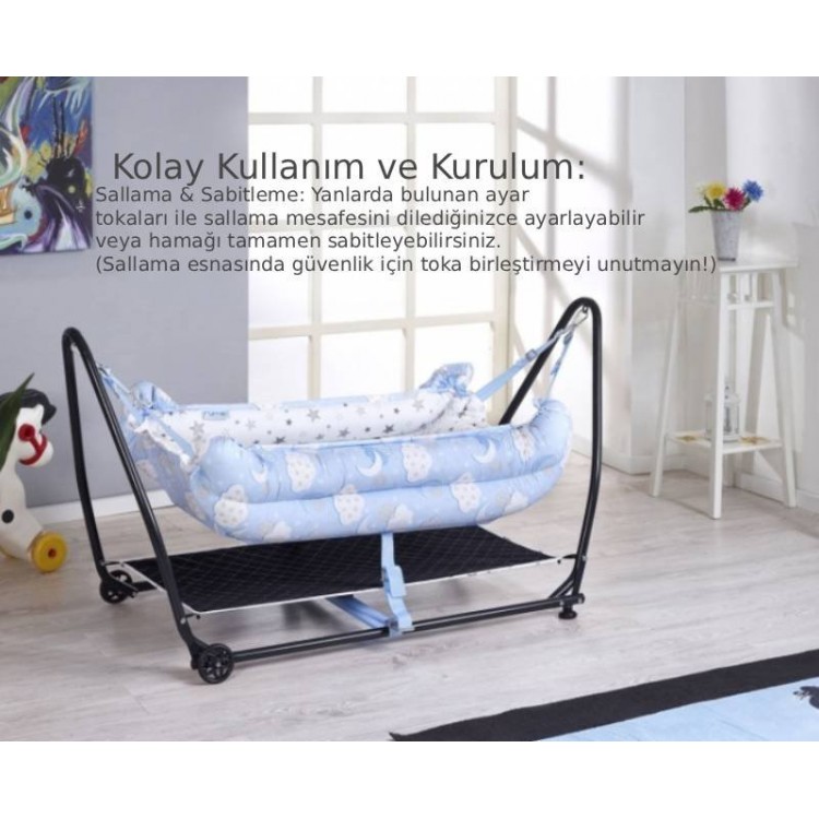 Rumiki Bebek Hamağı Mavi