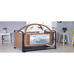 60X120 Anne Yanı Beşik Kahverengi