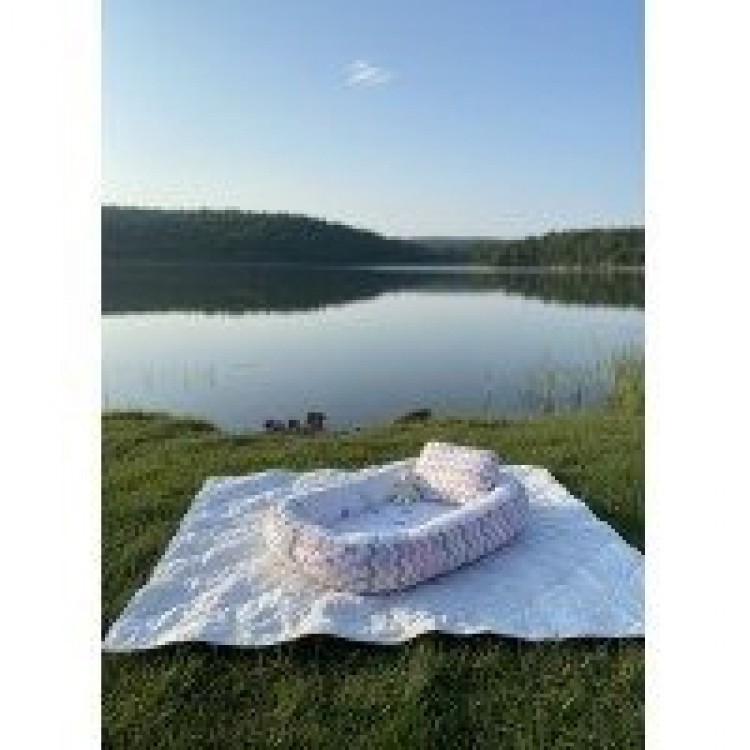 202512 Babynest Yer Yatağı Pembe Gri