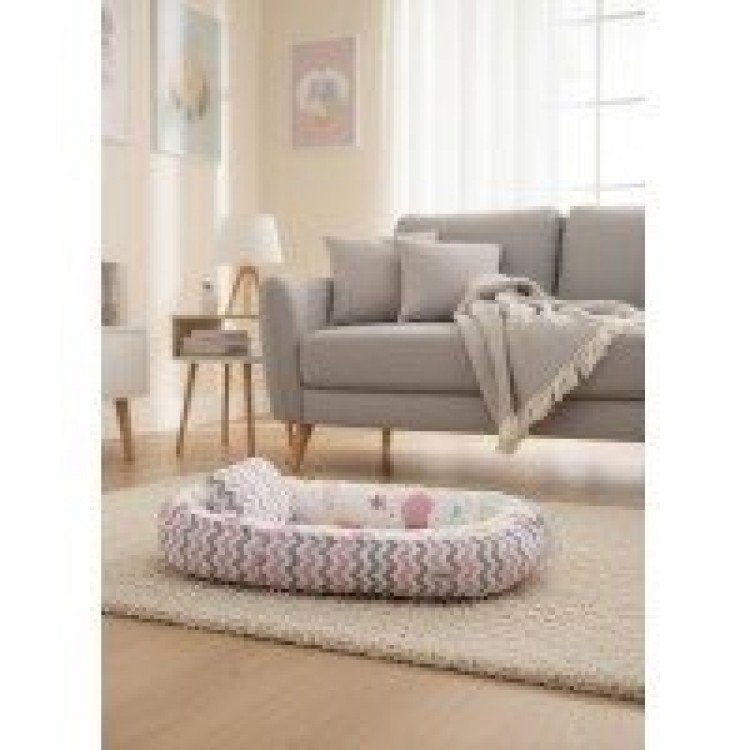 202512 Babynest Yer Yatağı Pembe Gri