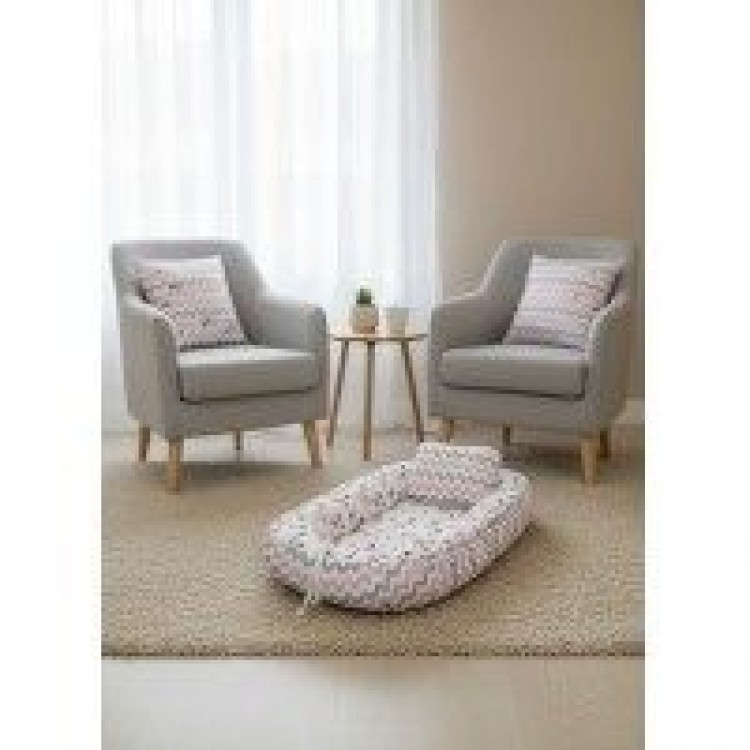 202512 Babynest Yer Yatağı Pembe Gri