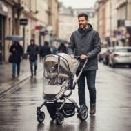 Travel Sistem Lüx Bebek Arabası Yağmurluğu Fermuarlı