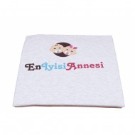 90X90 Ebatında Baskılı Penye Battaniye Krem 90X90 Ebatında Baskılı Penye Battaniye Krem