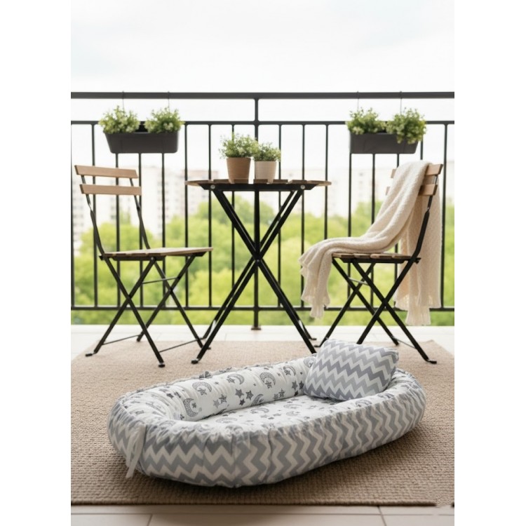 202512 Babynest Yer Yatağı Gri Gri