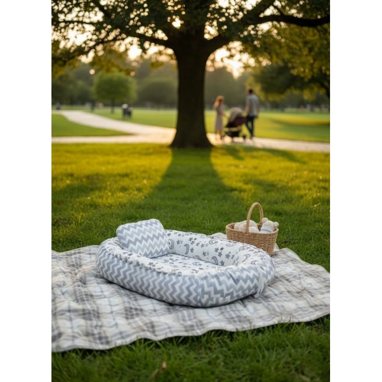 202512 Babynest Yer Yatağı Gri Gri