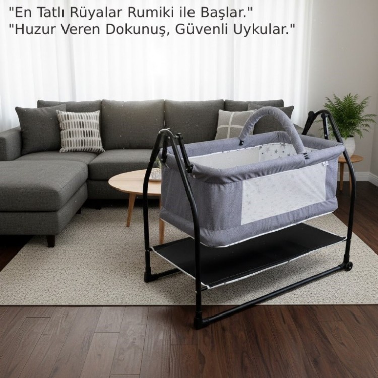50X90 Ninni Beşik Gri
